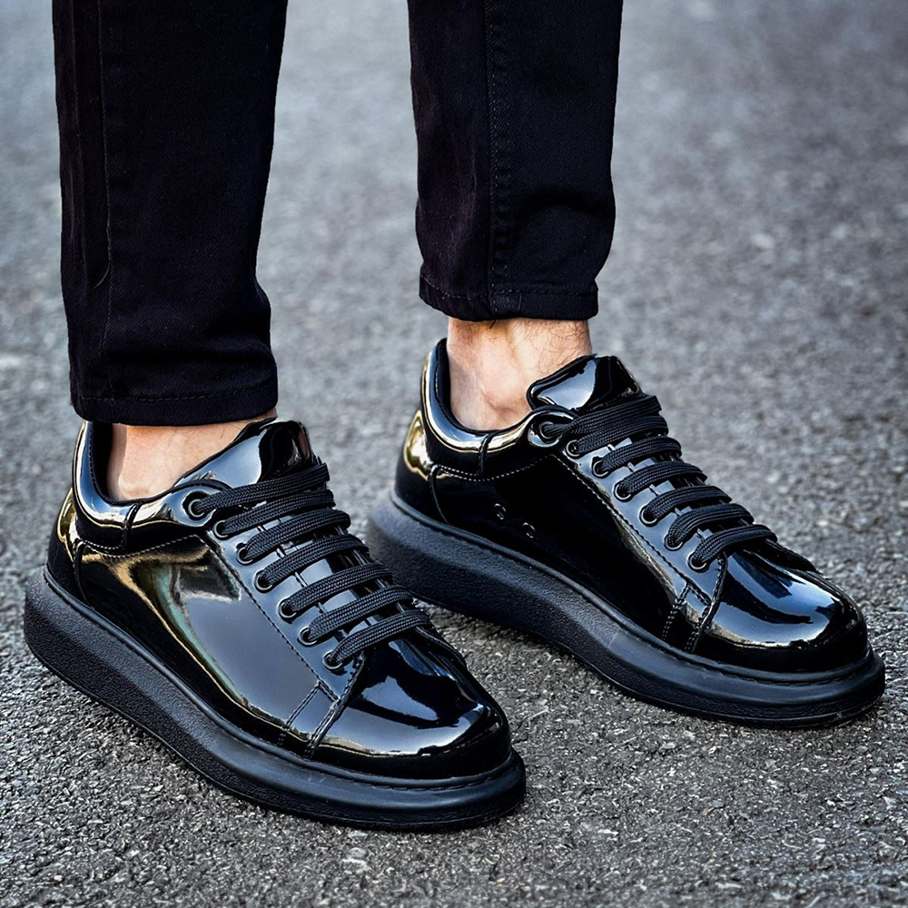 Patent leather sneakers mens on sale